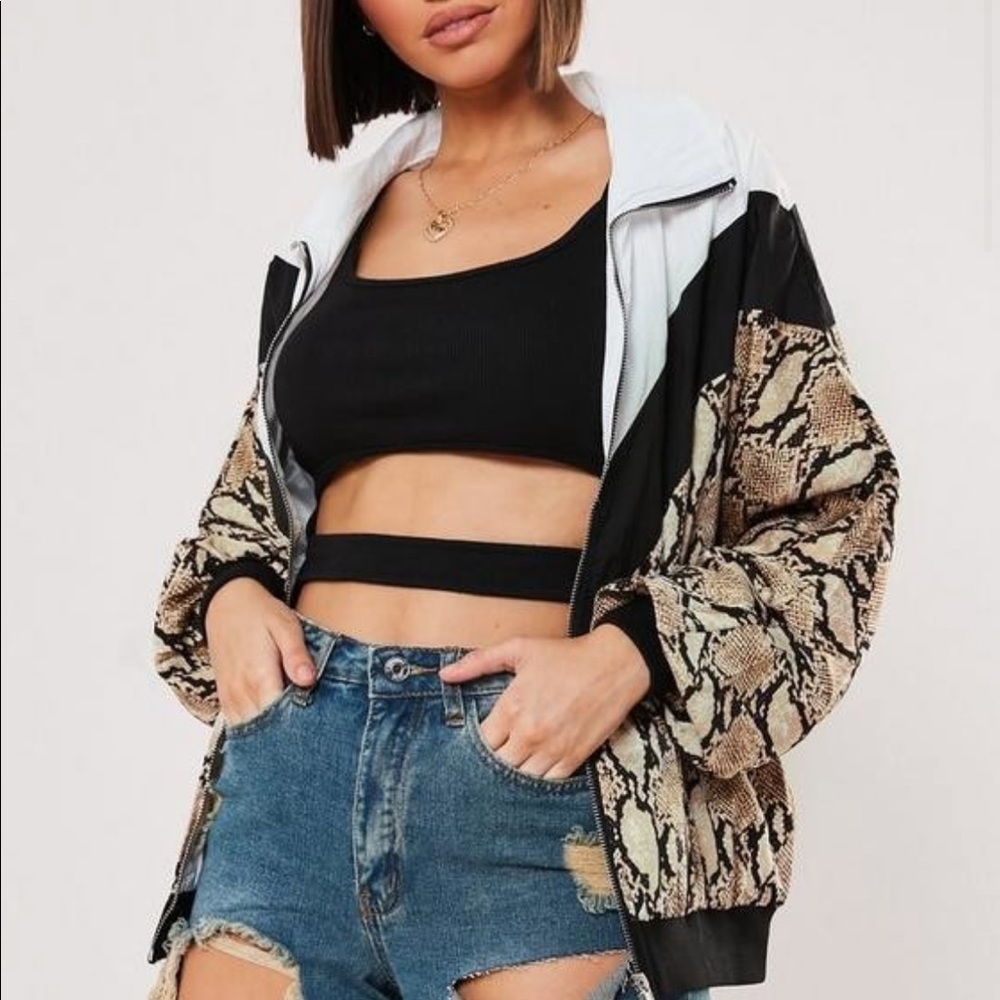 Snake Color Block Windbreaker - Picture 2 of 5
